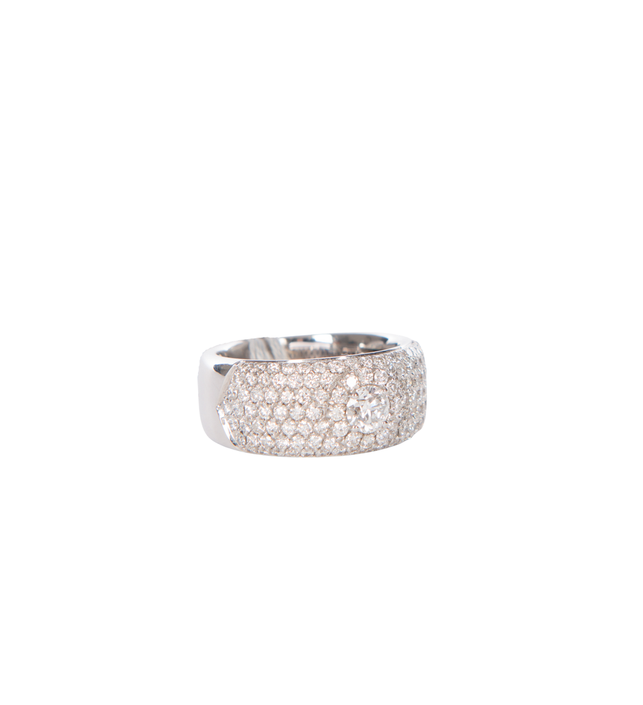 Hulpiau Ring Diamant met Solitair