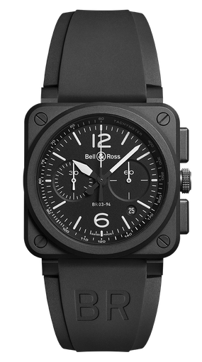 [2048] Bell&amp;Ross BR03-94 Black Matte Ceramic